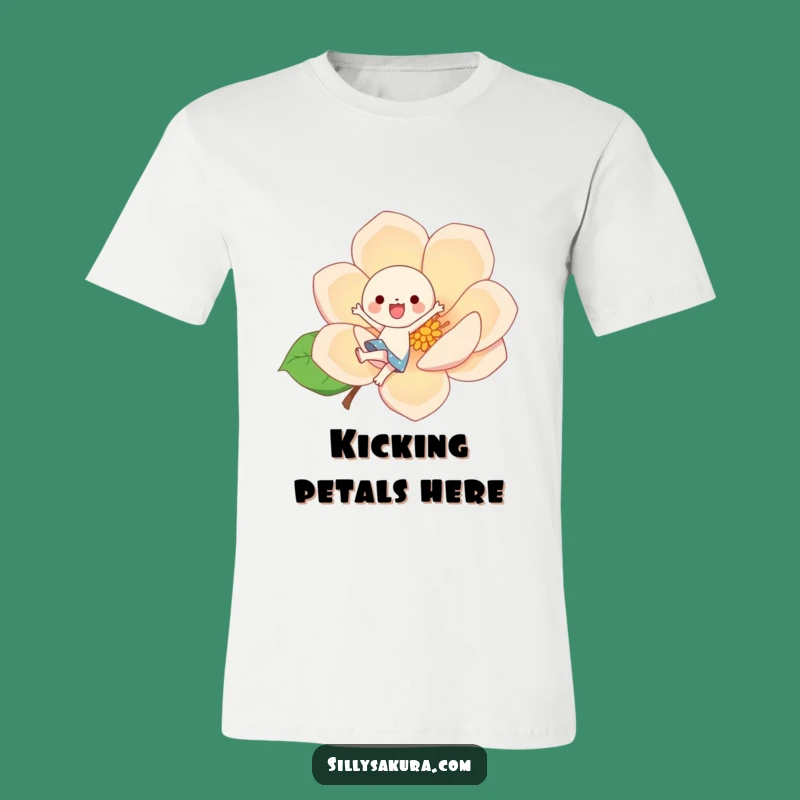 Funny Kawaii Blossom Kick T-Shirt: Spread Cheer, An Energetic Funny Gift