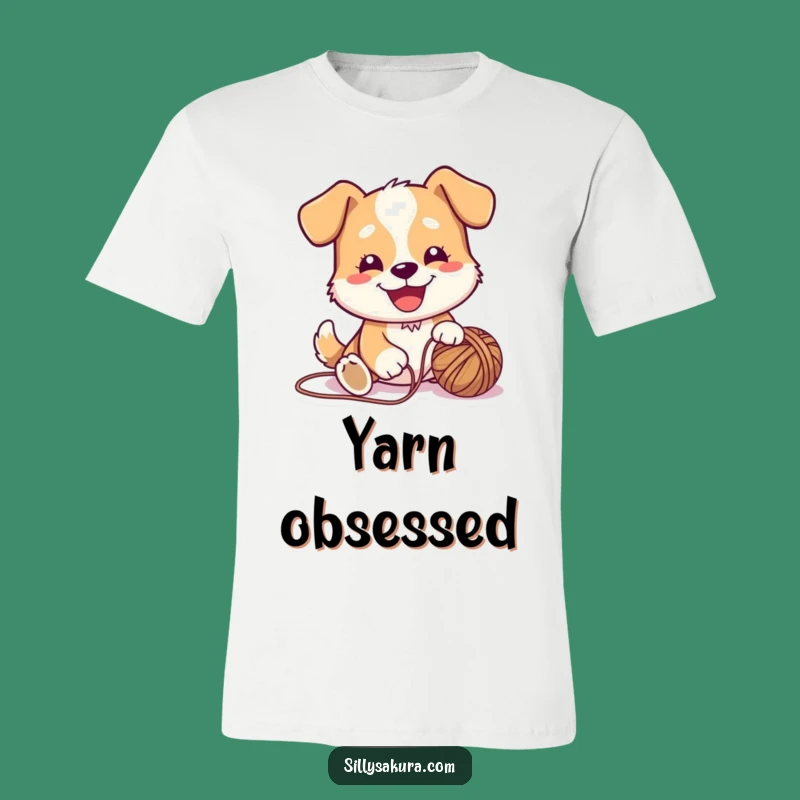 Funny Dog Yarn T-Shirt: Wear Your Playfulness, Hilarious Gift Tee