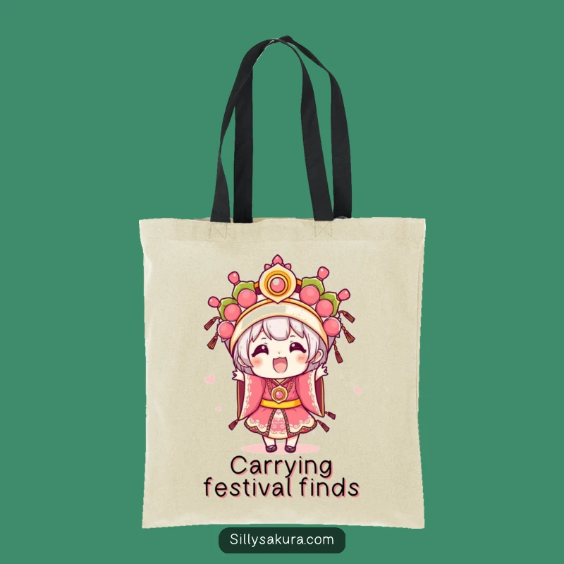 Funny Festival Kawaii Tote Bag: Carry Your Festive Spirit, Great Gift