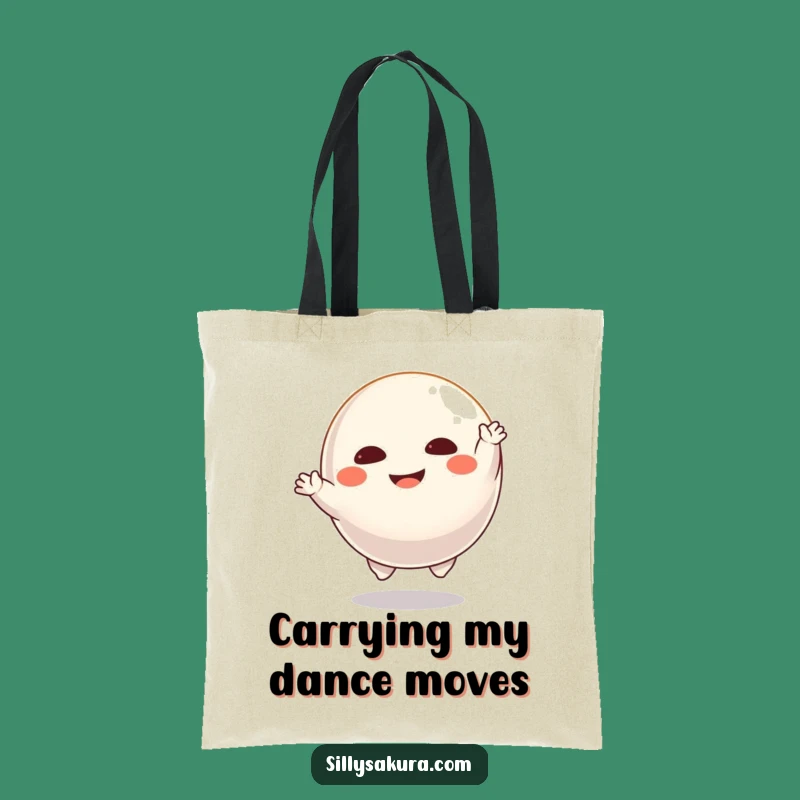Funny Dancing Daruma Tote Bag: Carry Your Moves, Perfect Gift