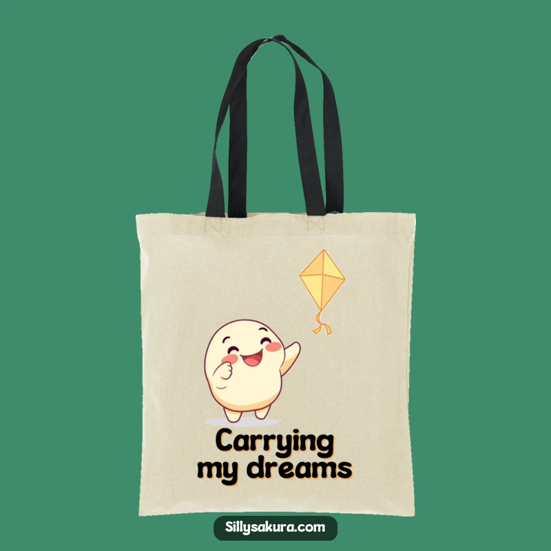 Funny Kite Pointing Character Tote Bag - Carry Your Fun Everywhere