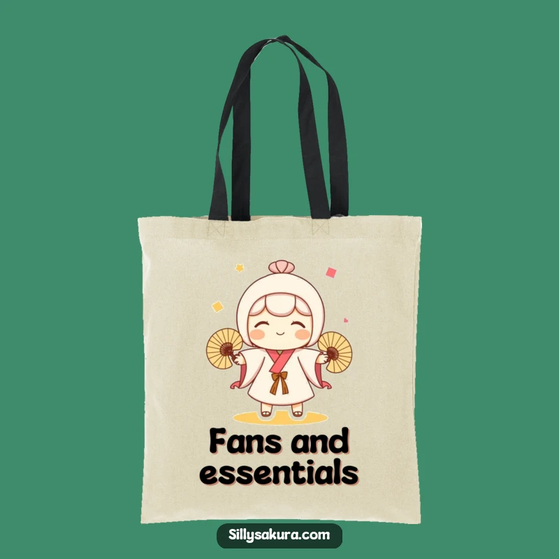 Funny Kokeshi Doll Tote Bag: Stylish Juggling Carryall, Ideal Funny Gift