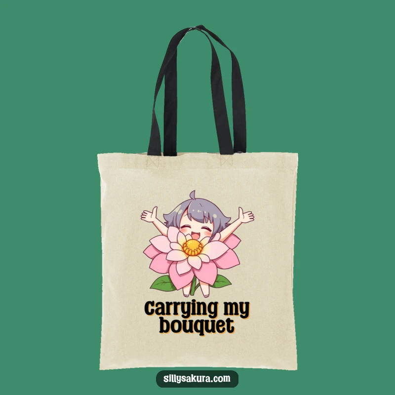 Funny Flower Embracer Tote Bag: Carry Your Love for Nature - Great Gift!