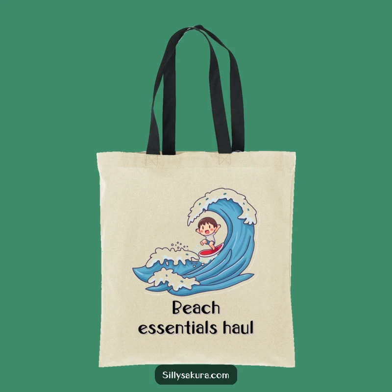 Funny Surfer Tote Bag: Hilarious Beach Carry-All for Wave Lovers